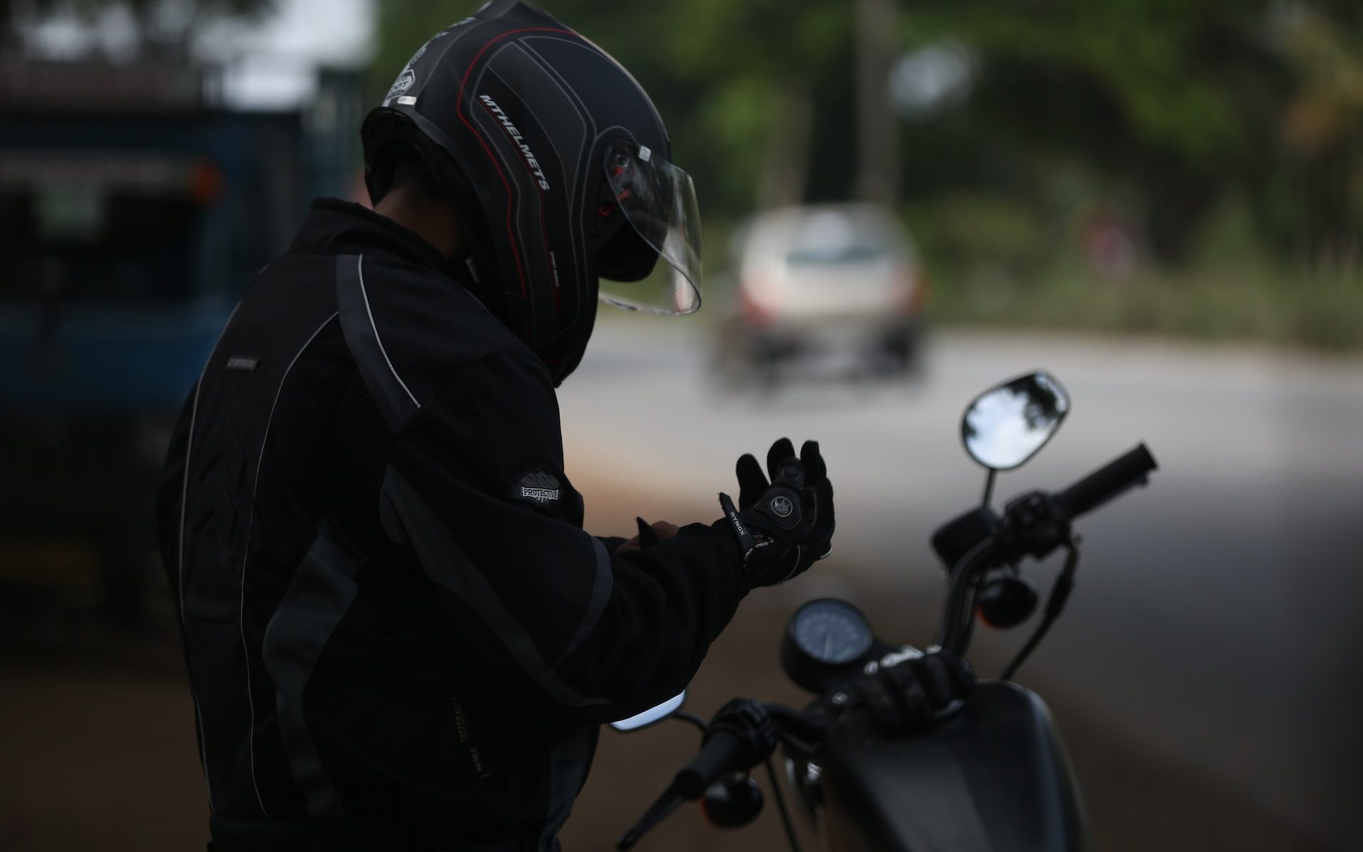 los materiales usados en chaquetas de motociclista